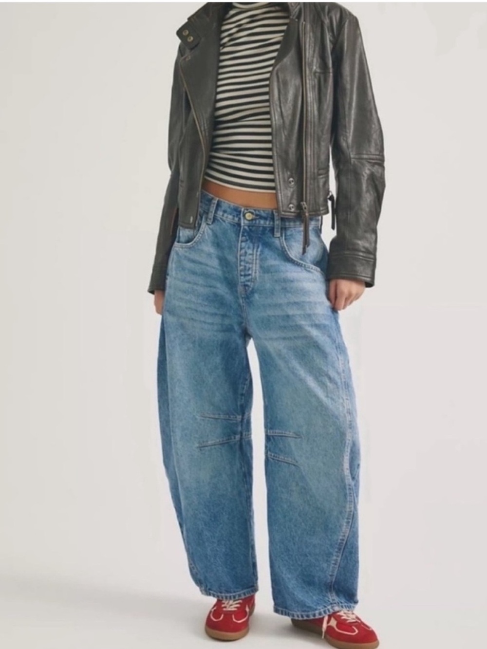 We The Free Good Luck Mid-Rise Barrel Jeans #2805